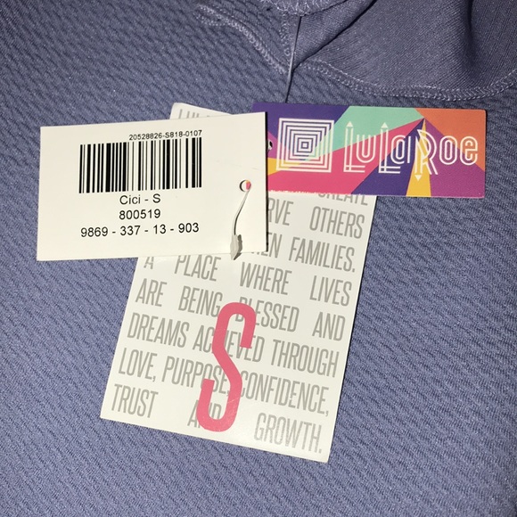 LuLaRoe Dress, Cici, Blue, Sz S, NWT! - Picture 9 of 15